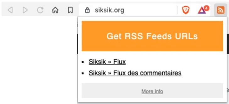 Brave flux RSS