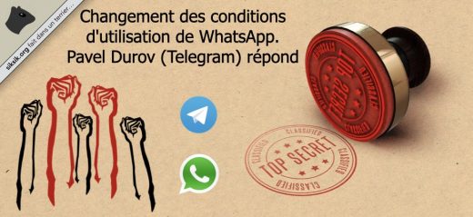 Message du fondateur de Telegram au sujet de WhatsApp et Facebook